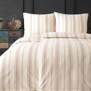 100% Baumwolle Natural Bettwäsche - Beige