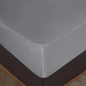 100% Baumwolle Jersey Spanbetttuch - Grau