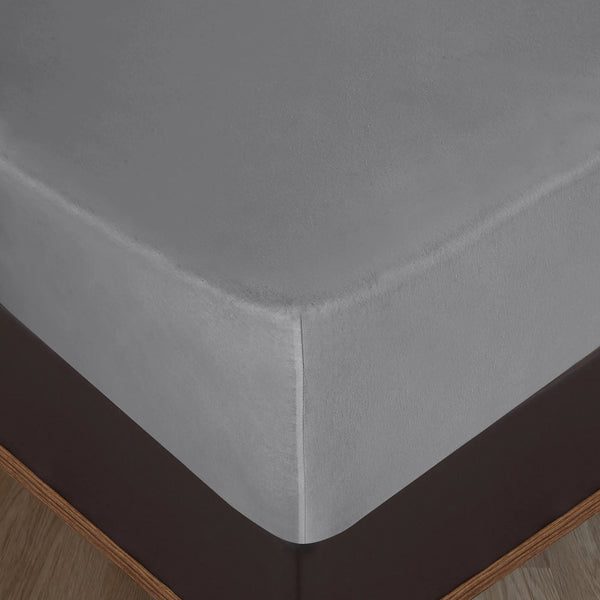 100% Baumwolle Jersey Spanbetttuch - Grau