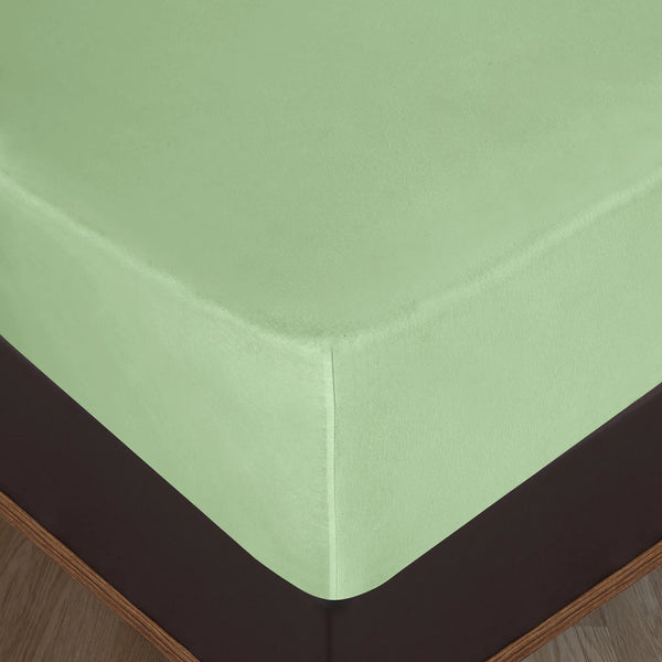 100% Baumwolle Jersey Spanbetttuch - Grün