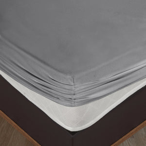 100% Baumwolle Jersey Spanbetttuch - Grau