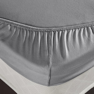 100% Baumwolle Jersey Spanbetttuch - Grau