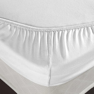 100% Baumwolle Jersey Spanbetttuch - Weiß