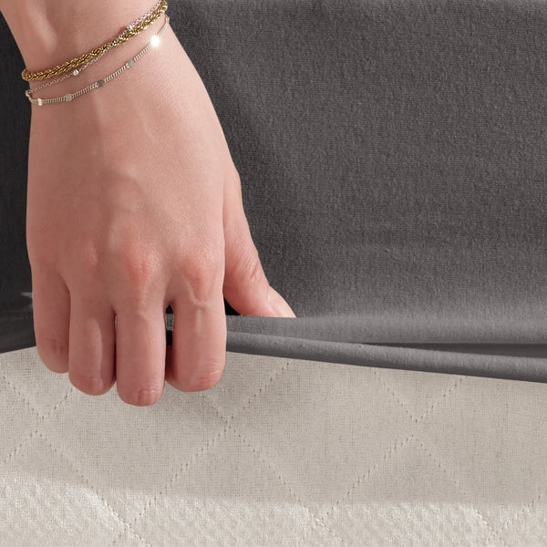 100% Baumwolle Jersey Spanbetttuch - Anthrazit