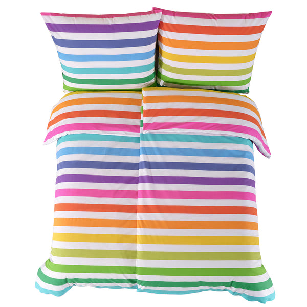 100% Baumwolle Renforcé Bettwäsche - Rainbow