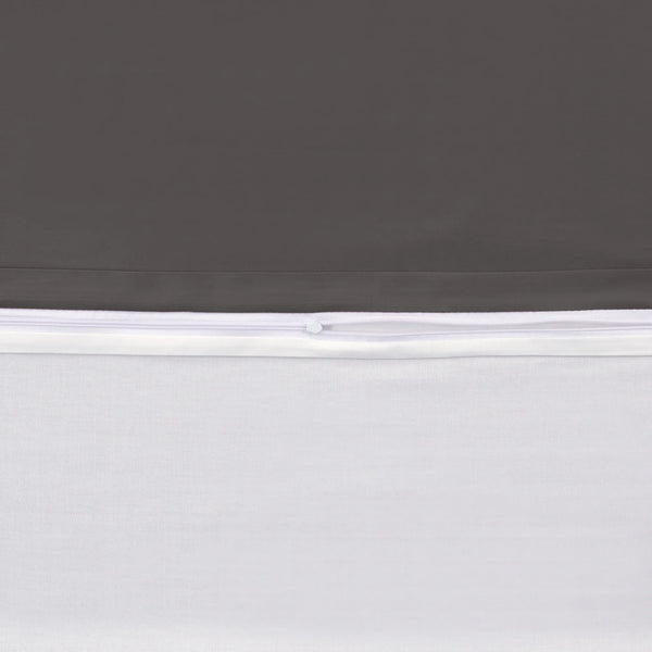 100% Baumwolle A-B Satin Bettwäsche - Anthrazit