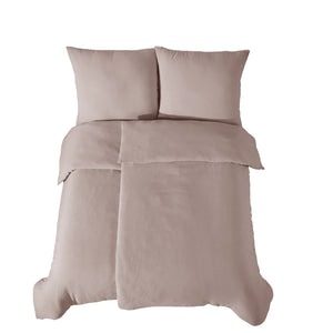 100% Baumwolle Unifabre Musselin Bettwäsche - Taupe