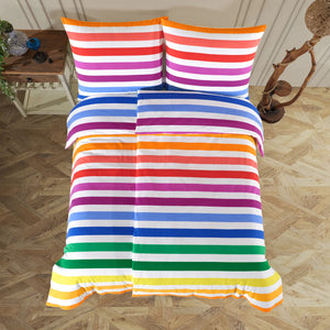 100% Baumwolle Biber Bettwäsche - Rainbow Shine