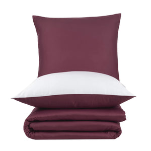 100% Baumwolle A-B Satin Bettwäsche - Sandy